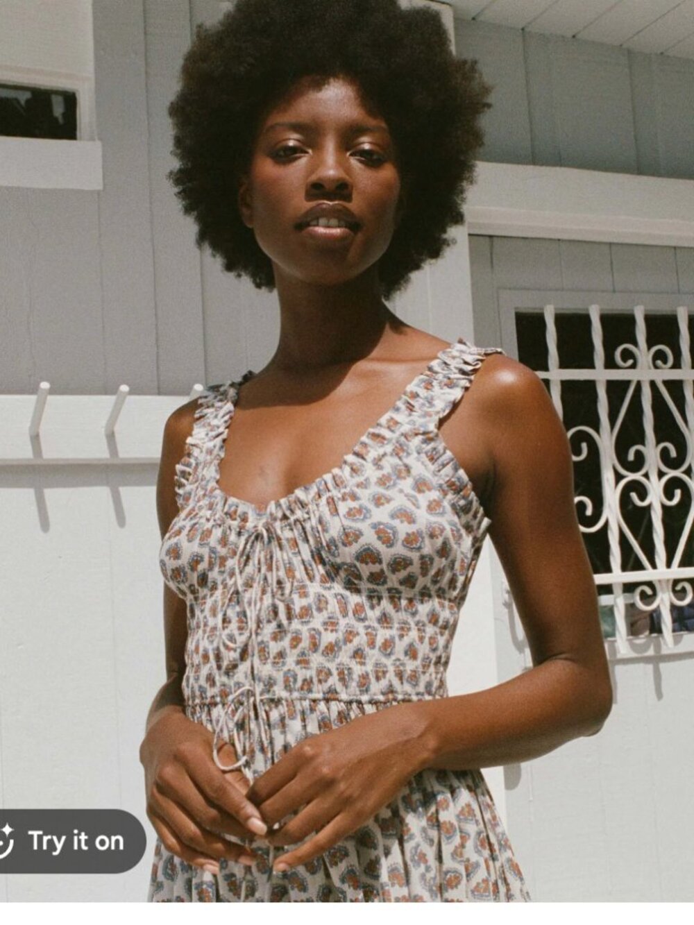 Dôen Doen Emmaretta Dress Sea Salt Bedford Paisley - Picture 1 of 17